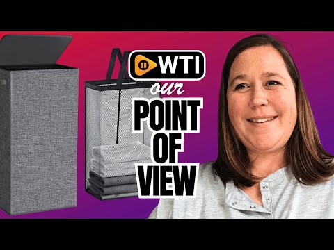 Collapsible Laundry Hamper with Lid 100L - WTI product video review