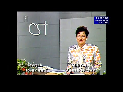 Denník ČST, F1, 10. 09. 1992
