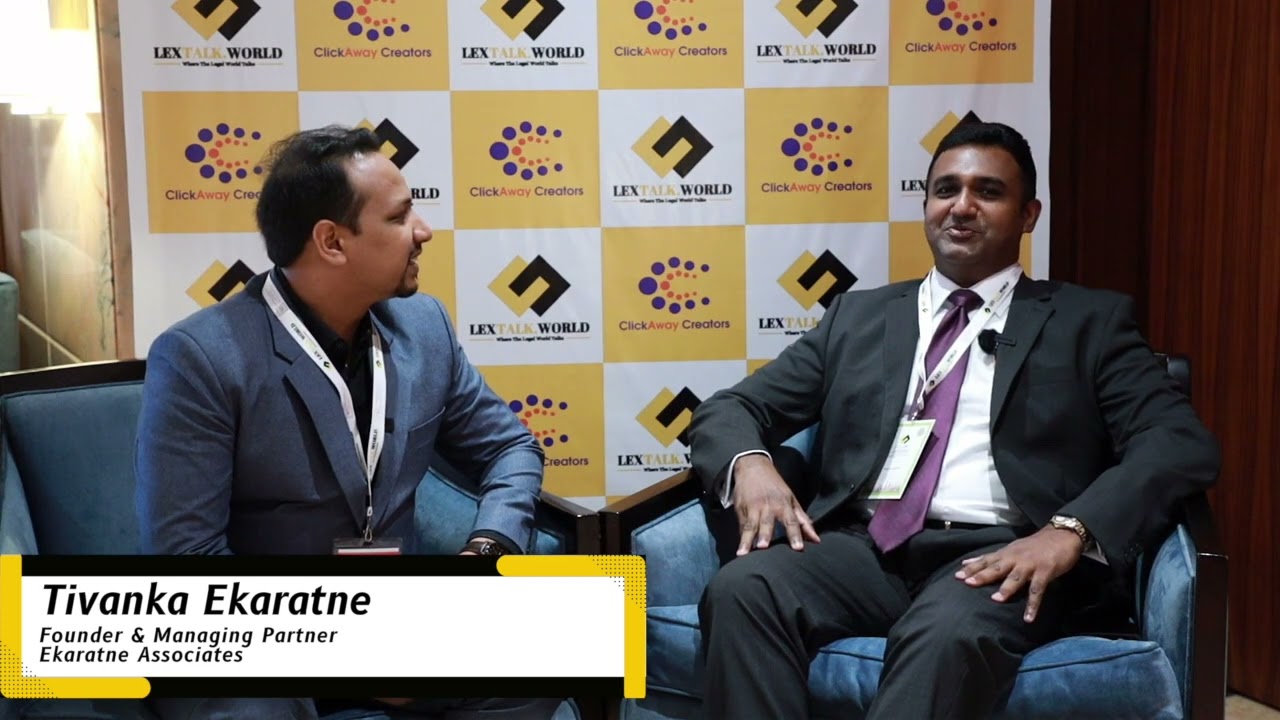 Tivanka Ekaratne sharing his thoughts on the LexTalk World Conference, Dubai 2022