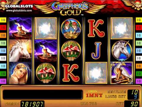 Gryphons gold videoslot gameplay video GlobalSlots Casino