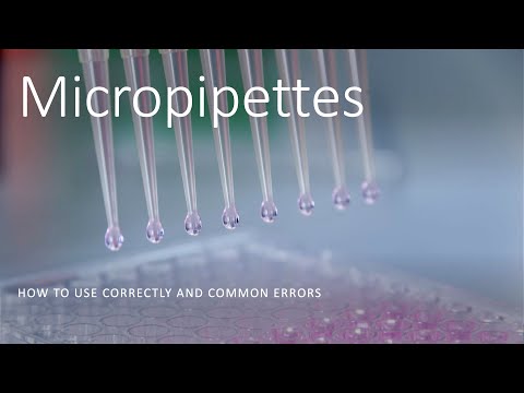 Micropipettes - How to use one correctly and common errors