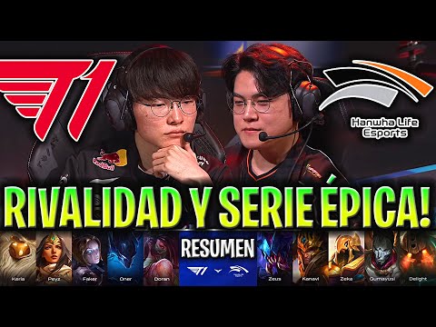 FAKER Y T1 vs GUMAYUSI y ZEUS! 😱SERIE DE INFARTO!🔥 | T1 vs HLE Resumen Completo LCK Cup 2026
