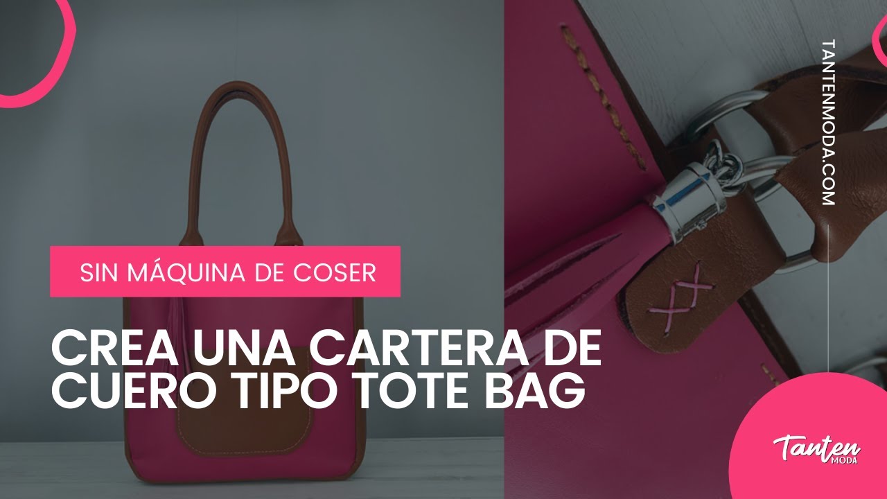 Vista previa — Tote Bag de Cuero Hecha a Mano