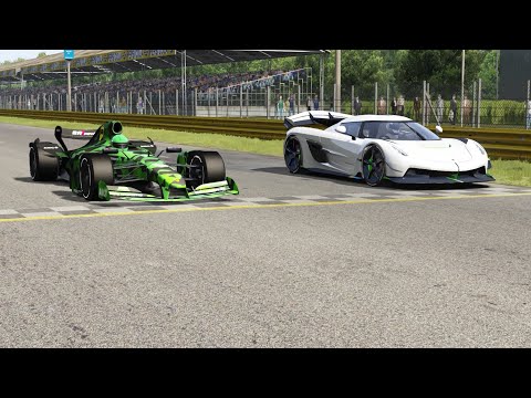 Formula Super Rapide vs Koenigsegg Jesko at Monza Full Course