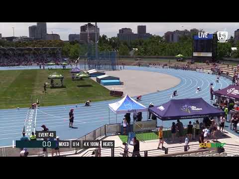 MIXED U14 4X100M HEAT 2 - 2017 SUBWAY STATE RELAY CHAMPIONSHIPS // LAVicTV
