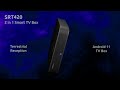 Decoder Digitale Terrestre SRT420 con Formato 4K Ultra HD + Google TV Box con HDMI /USB /Wi-Fi / Lan / S /PDIF / Bluetooth MicroSD Sistema Operativo Android - Foto miniatura 2
