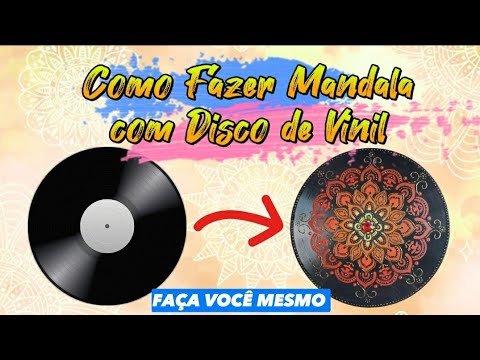 [PASSO A PASSO] Mandala com Disco de Vinil