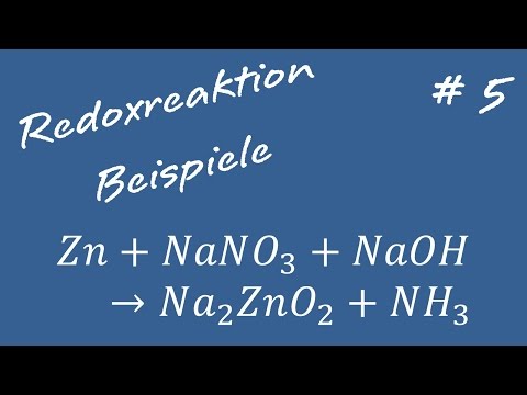 Redoxreaktion #5 Beispielaufgabe