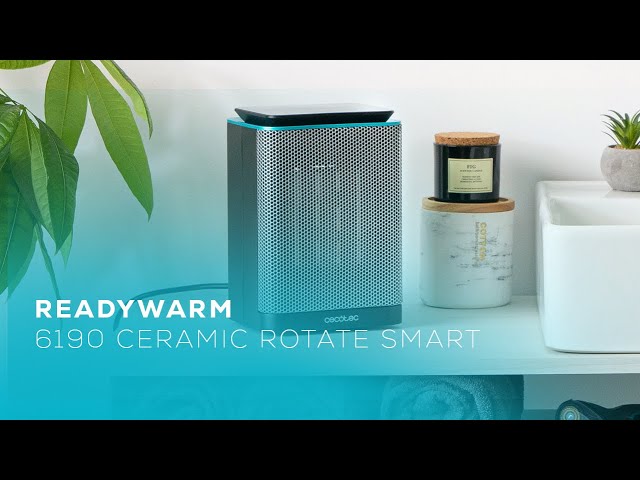 Cecotec Ready Warm 6190 Chauffage céramique intelligent rotatif 1500 W video