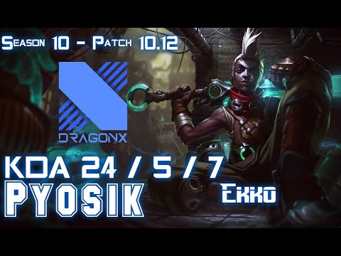 DRX Pyosik EKKO vs REK'SAI Jungle - Patch 10.12 KR Ranked