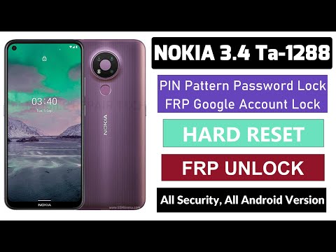 Nokia 3.4 Ta-1288 Hard Reset Pin/Pattern Frp Unlock | Nokia 3.4 Frp Bypass |  nokia 3.4 hard reset