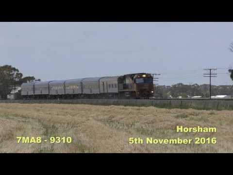 5th November 2016 7MA8 The Overland departing Horsham with a dirty 9310