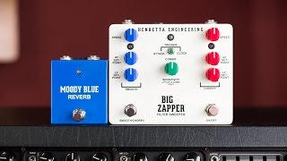 Video thumbnail for Henretta Engineering Moody Blue Reverb and Big Zapper Filter Sweeper - DEMO by Victor Hugo Targino