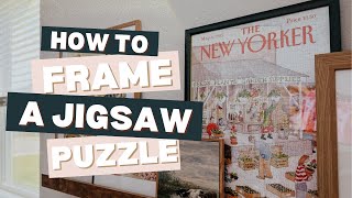 Easy DIY Art: How To Frame A Jigsaw Puzzle