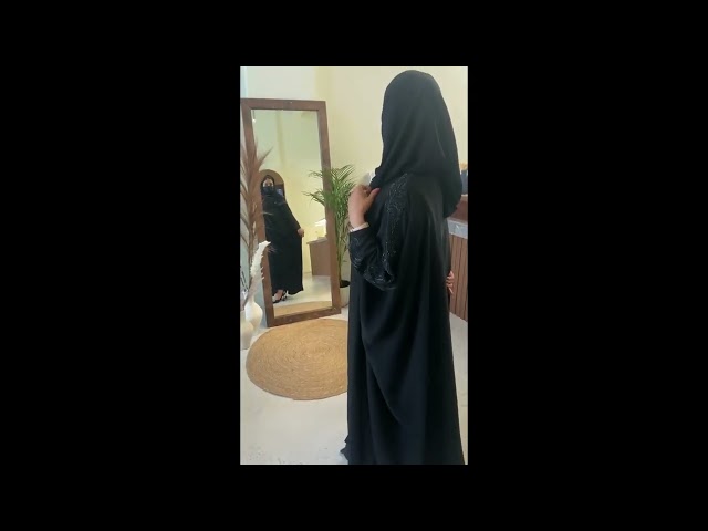 عباية بشت اسود لف