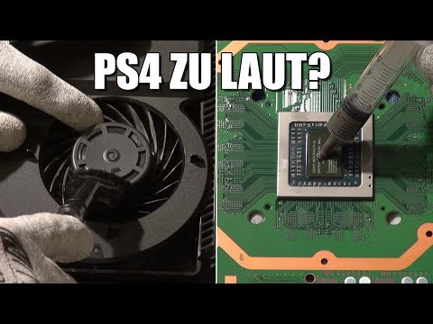Cleaning a PlayStation 4 / PS4 Pro / PS4 Slim (German) - Vents, Fan, Heatsink and new thermal paste