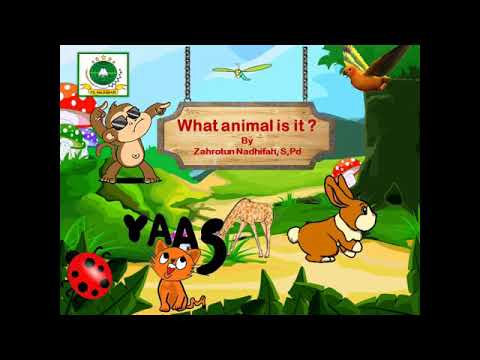 Can you guess what animal is it? Video pembelajaran Bahasa Inggris SDIT AL MUFIDAH