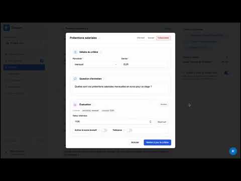 Modifier un entretien