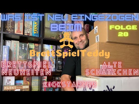 Was ist neu eingezogen beim BrettSpielTeddy? Neue Brettspiele, alte Schätze, Kickstarter Folge 28