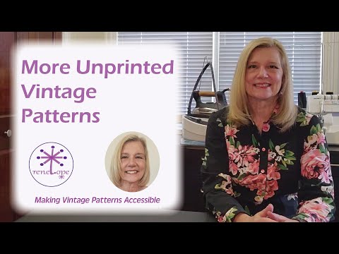 More Unprinted Vintage Patterns