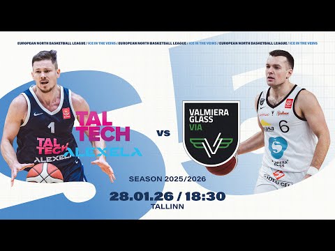 TalTech/ALEXELA vs VALMIERA GLASS VIA |  Jan 28, 2026, 6:30 PM | ENBLeague 2025/26