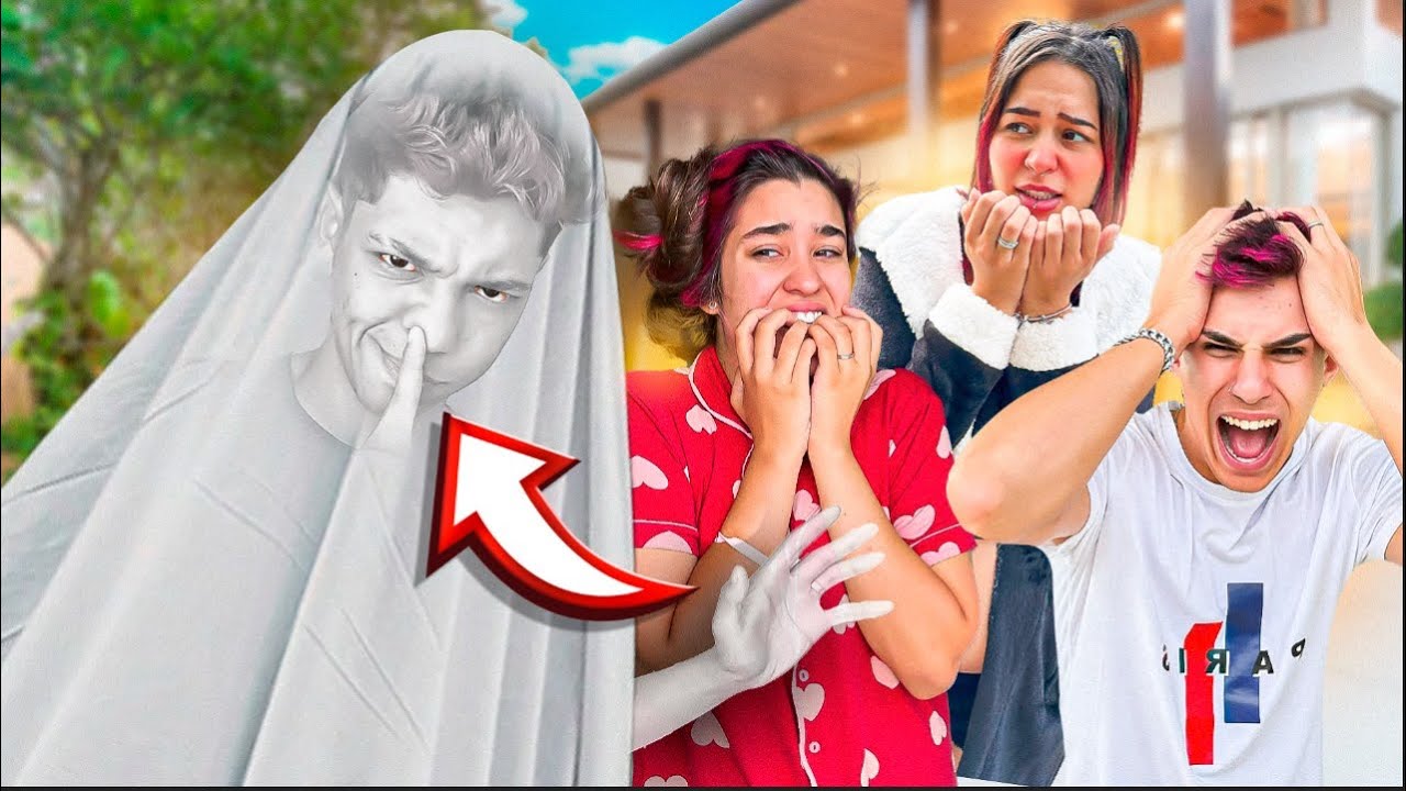 ME PASSEI POR UM FANTASMA E ASSUSTEI TODOS DA MANSÃO *Me dei mal 🩼🤕