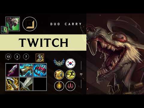 Twitch ADC vs Jinx - KR Challenger Patch 26.04