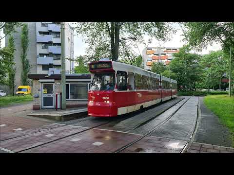 HTM tramlijn 6 Den Haag Leyenburg - Leidschendam Noord | GTL8 3080 | 2021