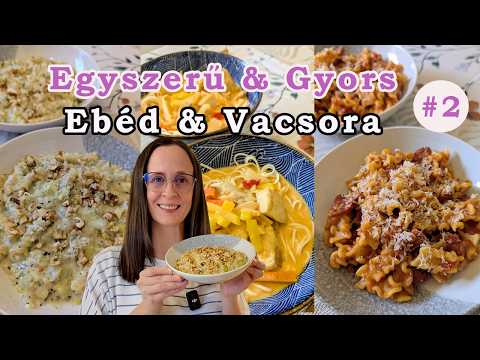 5 Egyszerű és gyors ebéd ötlet 2.rész - Póréhagymás tészta, Currys halleves,  Mogyoróvajas tészta