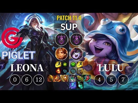 CG Piglet Leona vs Lulu Sup - KR Patch 11.4