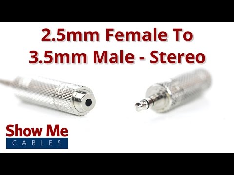 2.5mm Female To 3.5mm Male Adapter - Stereo #892