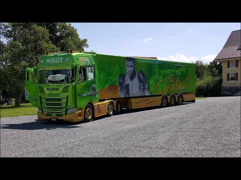 Neuer Scania Von Der Firma Müller