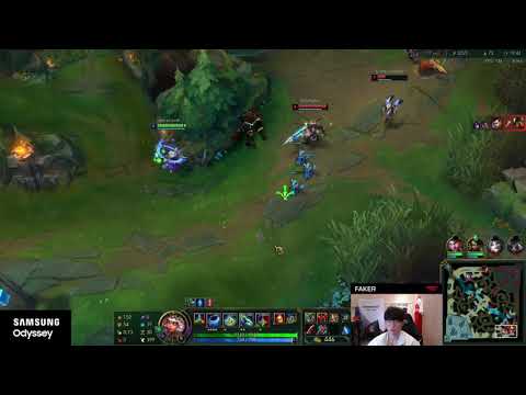 Faker insane Qiyana 1v3 Outplay