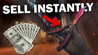 How to SELL SKINS for CASH in CSGO/CS2 Instantly! (and a giveaway)