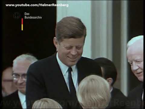 June 24, 1963 - President John F. Kennedy meets President of West Germany, Dr. Heinrich Lübke