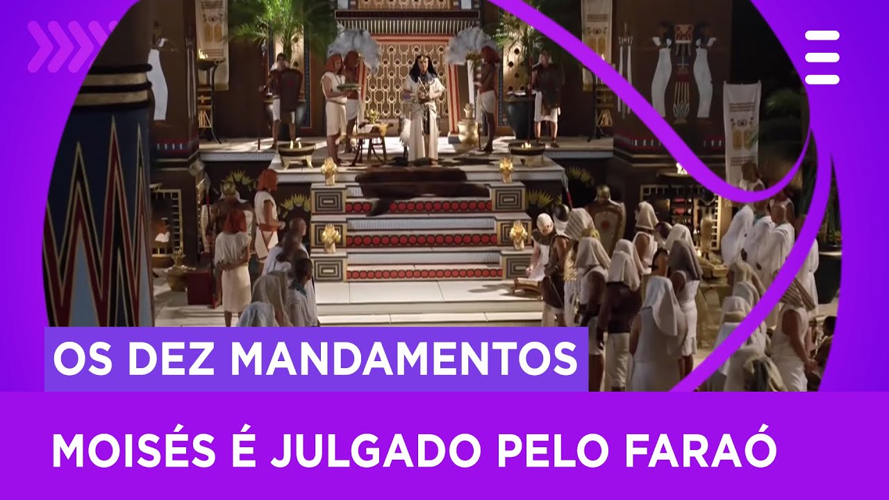 Moisés é julgado pelo Faraó depois de ferir Ramsés - 'Os Dez Mandamentos'