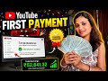 My First Youtube Payment ️ Tell Me How Much Amount You Received Youtube