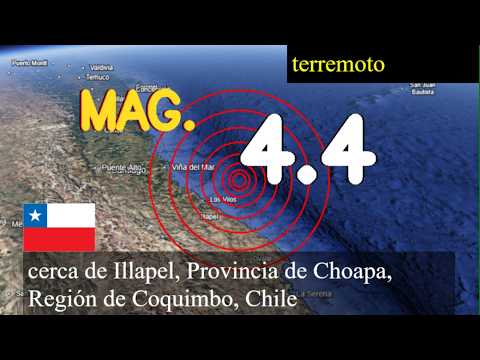 😱🚨  Terremoto cerca de Illapel, Provincia de Choapa, Región de Coquimbo, Chile actualizaciones en vi