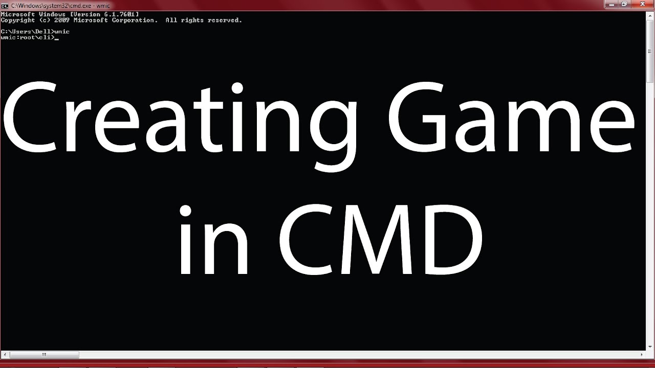 Creating game in CMD