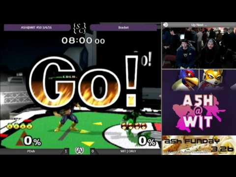 PDub (Sheik) vs WIT | ORLY (Fox/Falcon)  - ASH@WIT #50 Melee