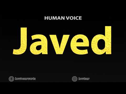 How To Pronounce Javed