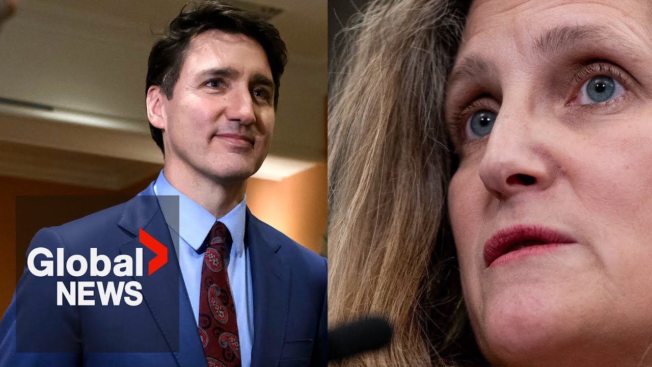 Trudeau speaks after Canada's Deputy PM Chrystia Freeland resigns | LIVE