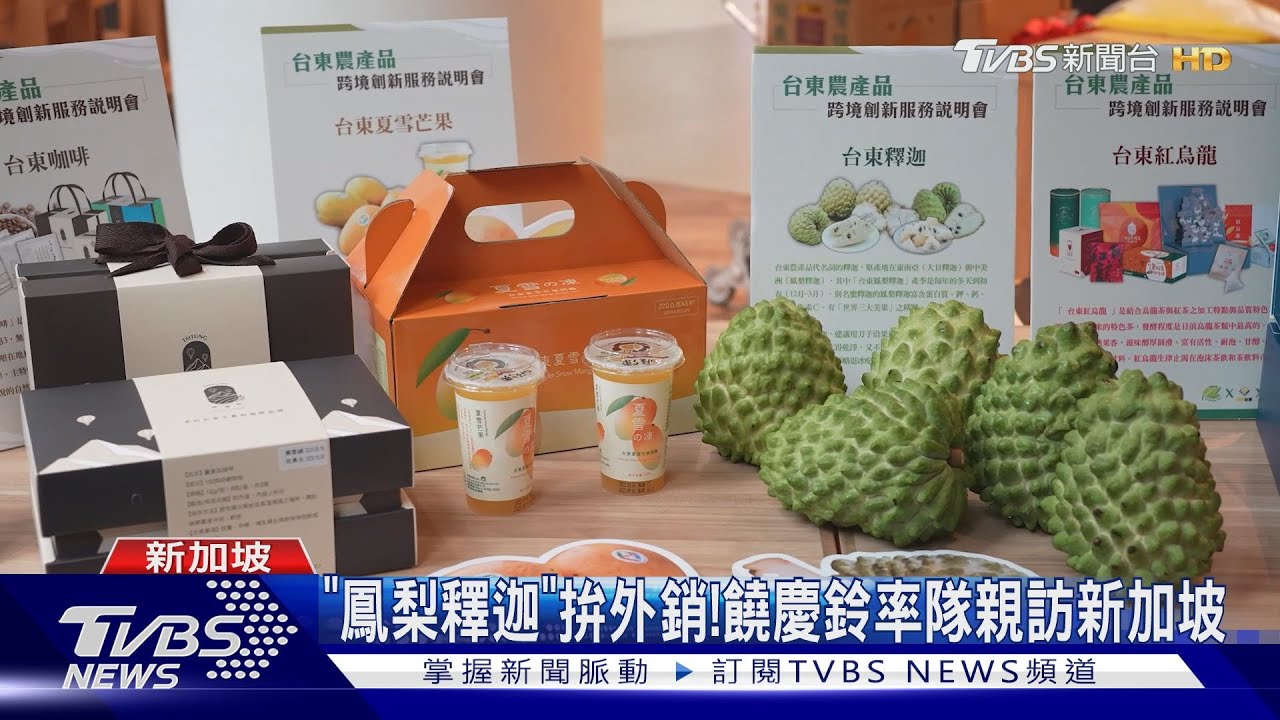 「鳳梨釋迦」拚外銷！　饒慶鈴率隊親訪新加坡