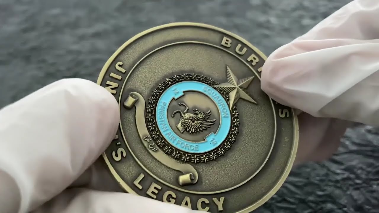 2515-Pakistani Air Force Armed 3D Painted Challenge Coin