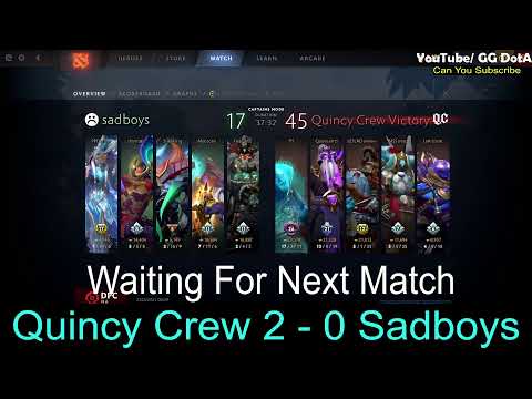 Quincy Crew VS Sadboys Game 2 Dota Pro Circuit 2021: Season 1 - North America Upper Division