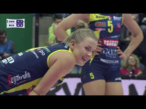 Highlights Imoco Volley Conegliano - Unet e-work Busto Arsizio 3-0 - 26/12/2019