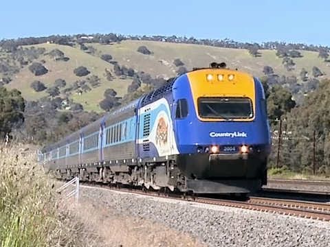 XPT passing through Kilmore East - Countrylink Express Passenger Train