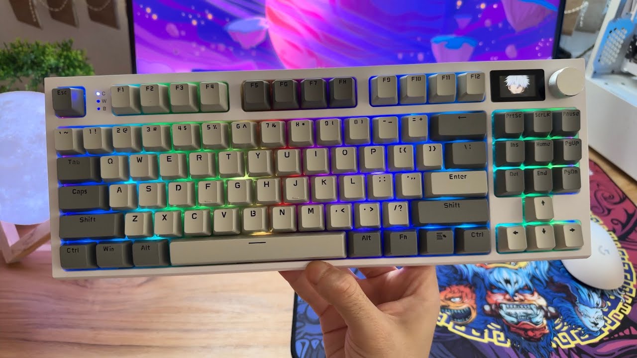Teclado Mecânico Custo Beneficio - Attack Shark K86 TKL com Telinha