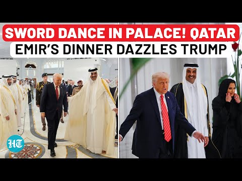 Qatar Emir Leaves Trump Speechless In Lusail Palace With Sword Dances, Royal Banquets