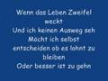Planlos - Der Brief Lyric